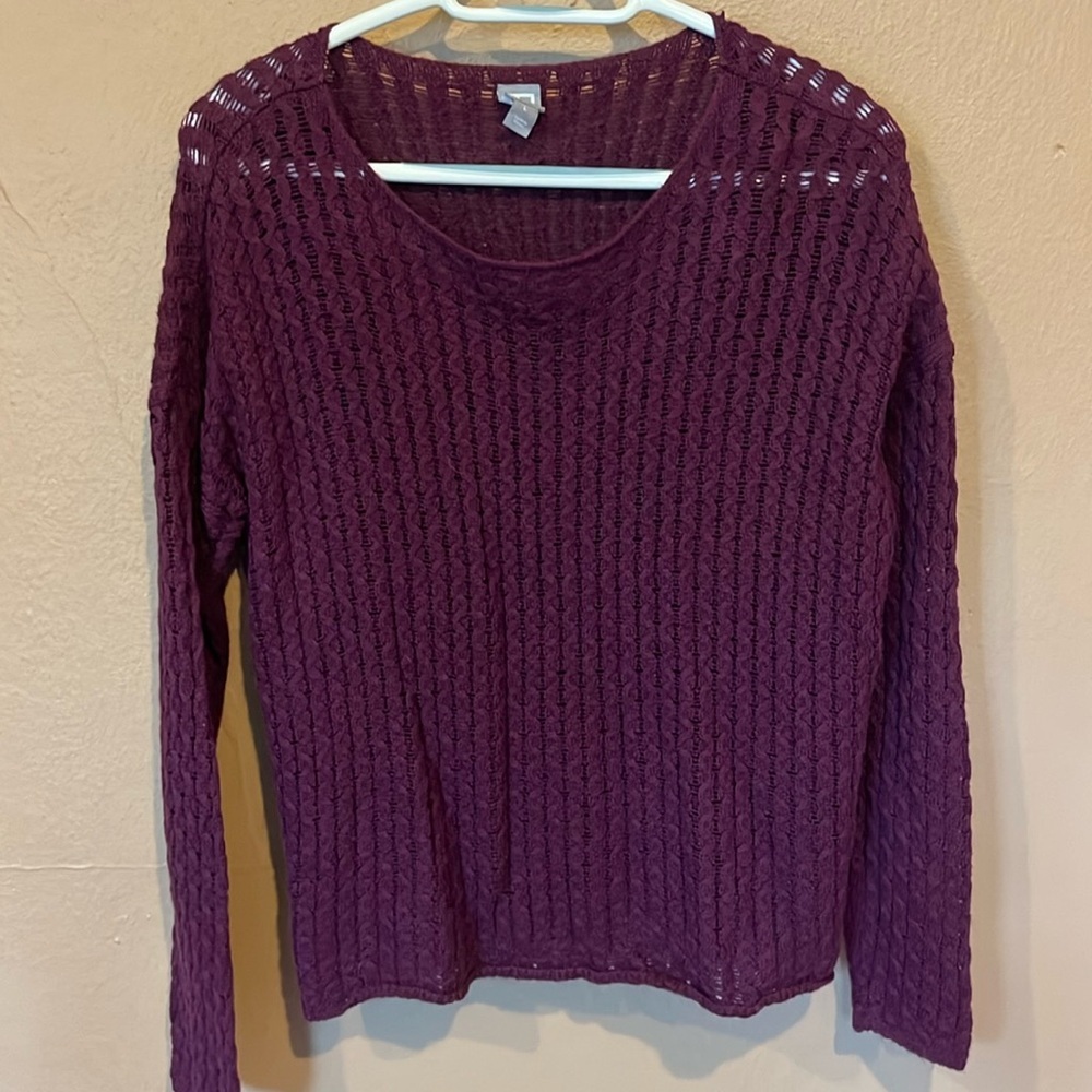 Plum colored sweater